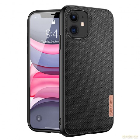 Dux Ducis Fino etui pokrowiec pokryty nylonowym materiałem iPhone 11 czarny