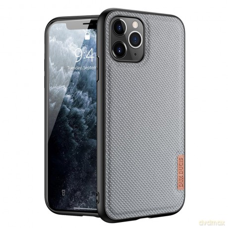 Dux Ducis Fino etui pokrowiec pokryty nylonowym materiałem iPhone 11 Pro szary