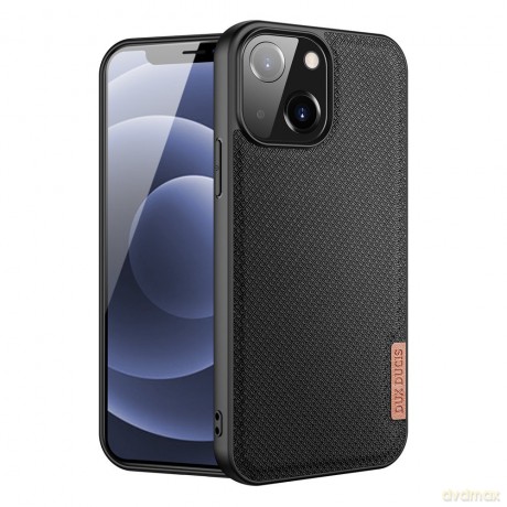 Dux Ducis Fino etui pokrowiec pokryty nylonowym materiałem iPhone 13 czarny