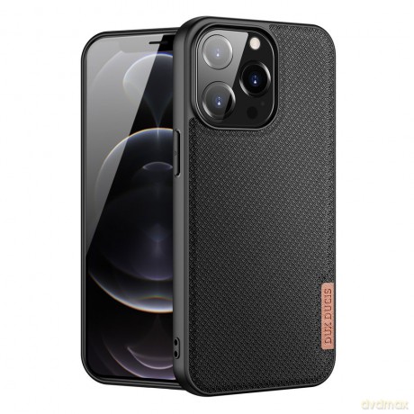 Dux Ducis Fino etui pokrowiec pokryty nylonowym materiałem iPhone 13 Pro czarny