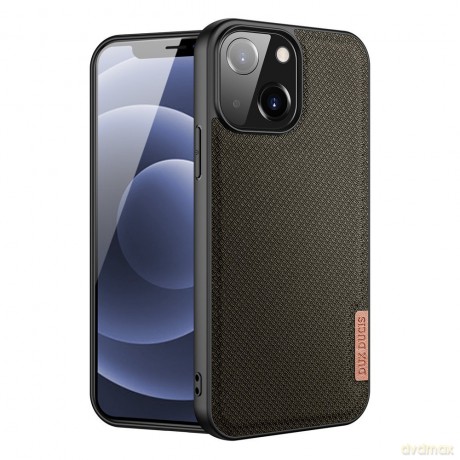 Dux Ducis Fino etui pokrowiec pokryty nylonowym materiałem iPhone 13 zielony