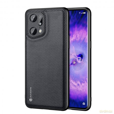 Dux Ducis Fino etui pokrowiec pokryty nylonowym materiałem Oppo Find X5 Pro czarny