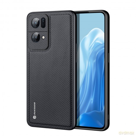 Dux Ducis Fino etui pokrowiec pokryty nylonowym materiałem Oppo Reno7 Pro 5G czarny
