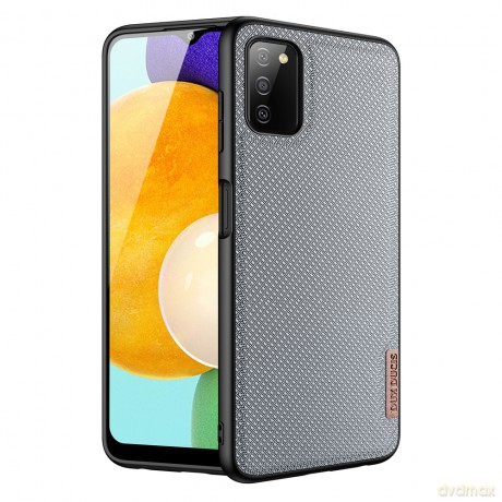 Dux Ducis Fino etui pokrowiec pokryty nylonowym materiałem Samsung Galaxy A03s szary