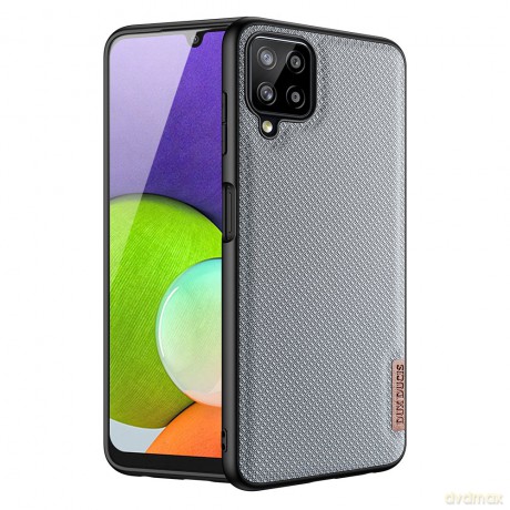 Dux Ducis Fino etui pokrowiec pokryty nylonowym materiałem Samsung Galaxy A22 4G szary