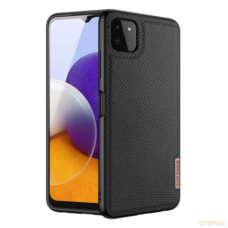 Dux Ducis Fino etui pokrowiec pokryty nylonowym materiałem Samsung Galaxy A22 5G czarny