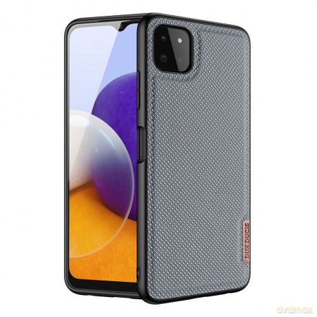 Dux Ducis Fino etui pokrowiec pokryty nylonowym materiałem Samsung Galaxy A22 5G szary
