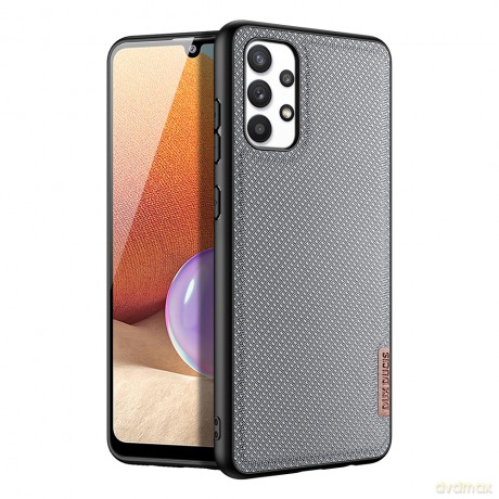 Dux Ducis Fino etui pokrowiec pokryty nylonowym materiałem Samsung Galaxy A32 4G szary