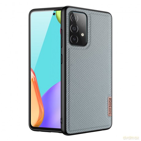 Dux Ducis Fino etui pokrowiec pokryty nylonowym materiałem Samsung Galaxy A32 5G szary