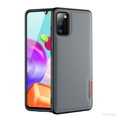 Dux Ducis Fino etui pokrowiec pokryty nylonowym materiałem Samsung Galaxy A41 szary
