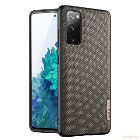 Dux Ducis Fino etui pokrowiec pokryty nylonowym materiałem Samsung Galaxy S20 FE 5G zielony