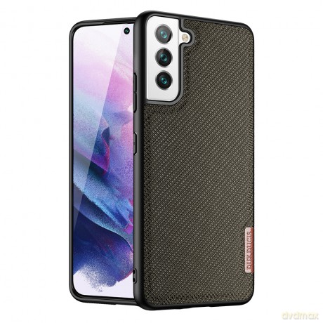 Dux Ducis Fino etui pokrowiec pokryty nylonowym materiałem Samsung Galaxy S22 zielony