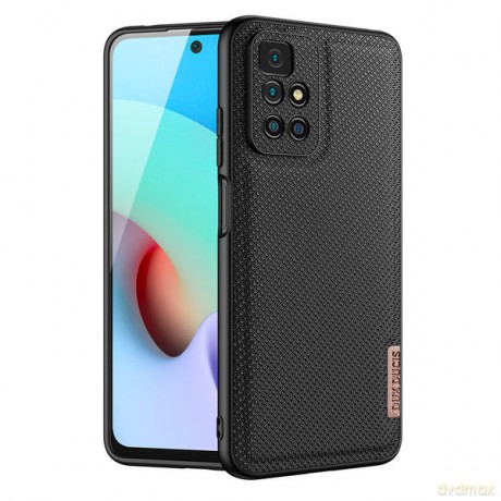 Dux Ducis Fino etui pokrowiec pokryty nylonowym materiałem Xiaomi Redmi 10 czarny