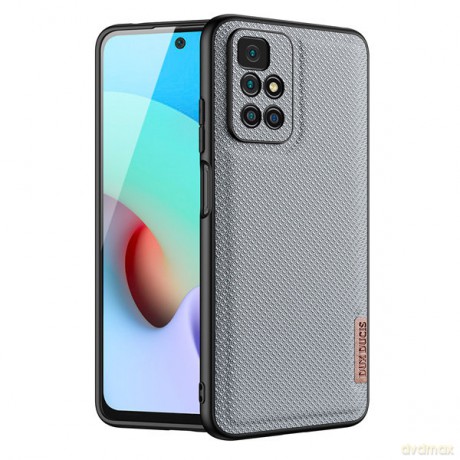 Dux Ducis Fino etui pokrowiec pokryty nylonowym materiałem Xiaomi Redmi 10 niebieski