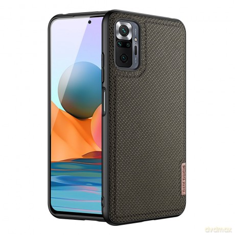 Dux Ducis Fino etui pokrowiec pokryty nylonowym materiałem Xiaomi Redmi Note 10 Pro zielony