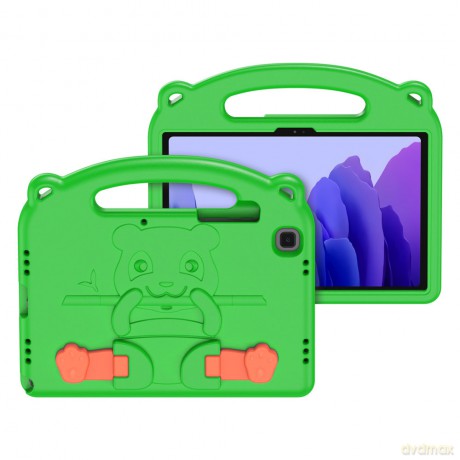 Dux Ducis Panda bezpieczne dla dzieci dziecięce miękkie etui do Samsung Galaxy Tab A7 10.4'' 2020 zielony