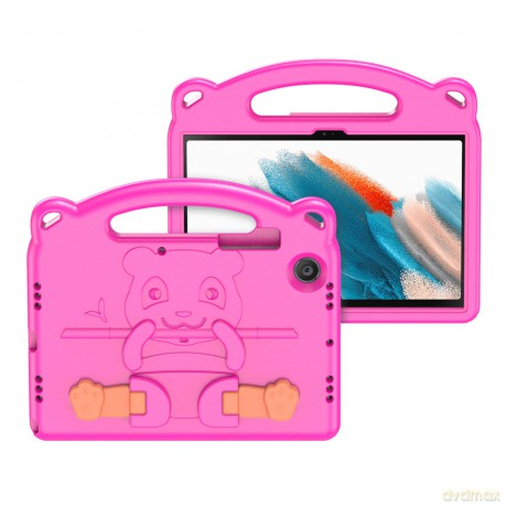 Dux Ducis Panda bezpieczne dla dzieci dziecięce miękkie etui do Samsung Galaxy Tab A8 10,5'' 2021 różowy
