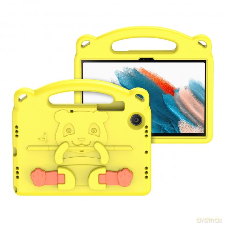 Dux Ducis Panda bezpieczne dla dzieci dziecięce miękkie etui do Samsung Galaxy Tab A8 10,5'' 2021 żółty