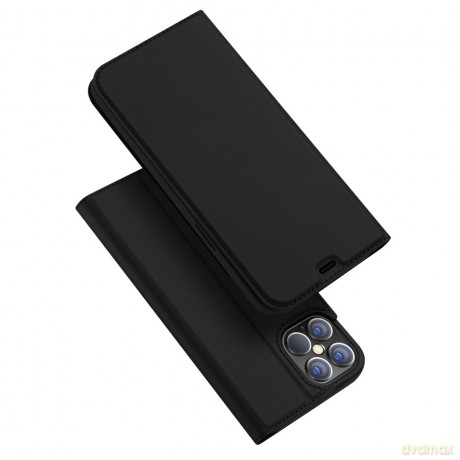 DUX DUCIS Skin Pro kabura etui pokrowiec z klapką iPhone 12 Pro Max czarny