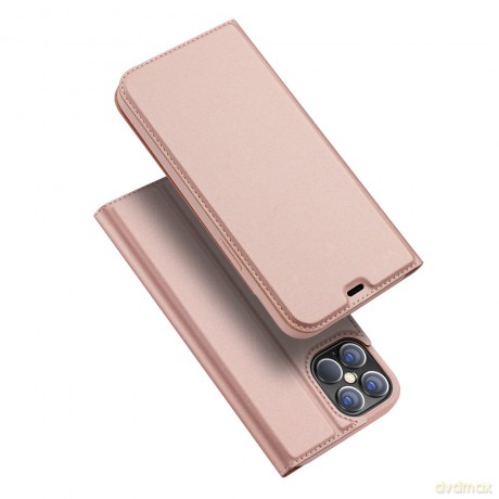DUX DUCIS Skin Pro kabura etui pokrowiec z klapką iPhone 12 Pro Max różowy