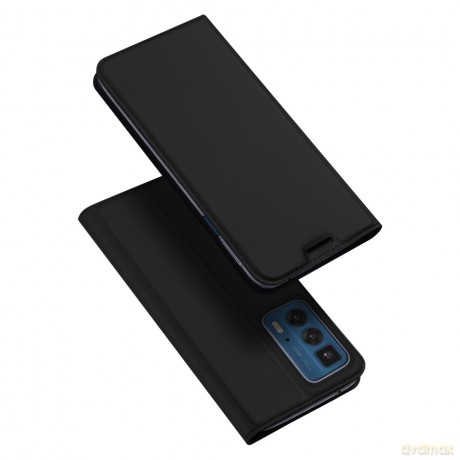 Dux Ducis Skin Pro kabura etui pokrowiec z klapką Motorola Moto Edge 20 Pro czarny