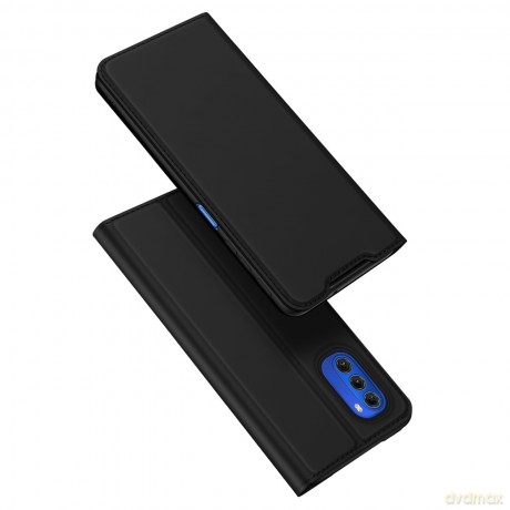 Dux Ducis Skin Pro kabura etui pokrowiec z klapką Motorola Moto G51 5G czarny