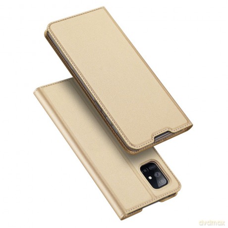 DUX DUCIS Skin Pro kabura etui pokrowiec z klapką Samsung Galaxy A71 5G złoty
