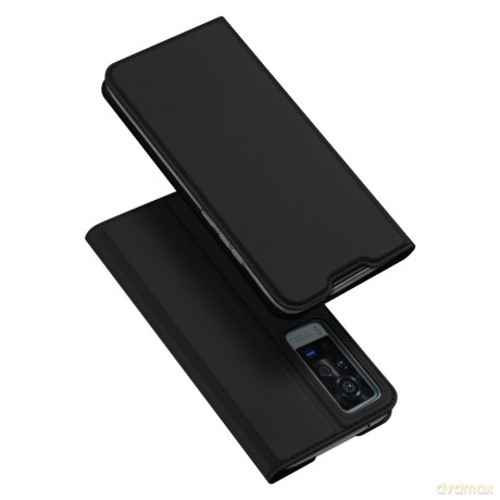 Dux Ducis Skin Pro kabura etui pokrowiec z klapką Vivo X60 Pro czarny