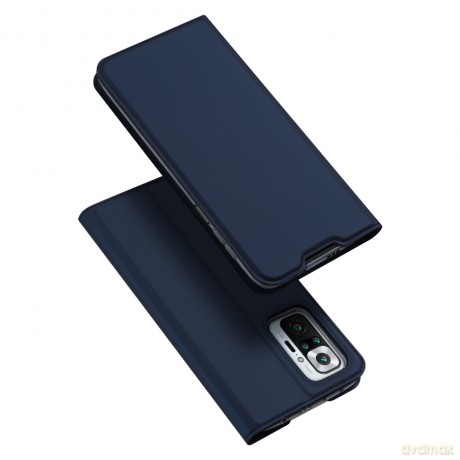 DUX DUCIS Skin Pro kabura etui pokrowiec z klapką Xiaomi Redmi Note 10 Pro niebieski