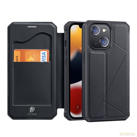 DUX DUCIS Skin X kabura etui pokrowiec z klapką iPhone 13 mini czarny