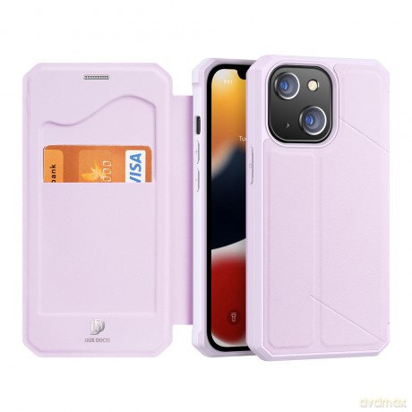 DUX DUCIS Skin X kabura etui pokrowiec z klapką iPhone 13 różowy