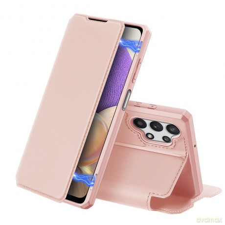 DUX DUCIS Skin X kabura etui pokrowiec z klapką Samsung Galaxy A32 5G różowy