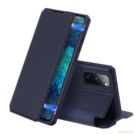 DUX DUCIS Skin X kabura etui pokrowiec z klapką Samsung Galaxy S20 FE 5G niebieski