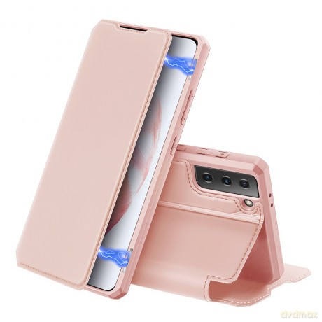DUX DUCIS Skin X kabura etui pokrowiec z klapką Samsung Galaxy S21+ 5G (S21 Plus 5G) różowy