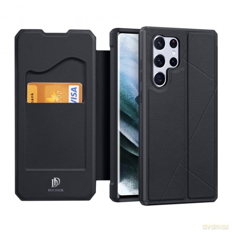 DUX DUCIS Skin X kabura etui pokrowiec z klapką Samsung Galaxy S22 Ultra czarny