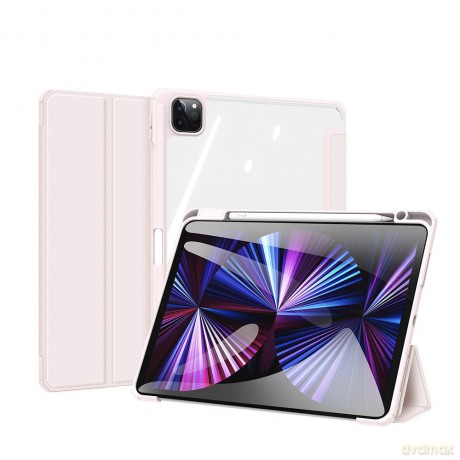 Dux Ducis Toby pancerne etui z klapką Smart Case do iPad Pro 11'' 2021 z uchwytem na Apple Pencil różowy