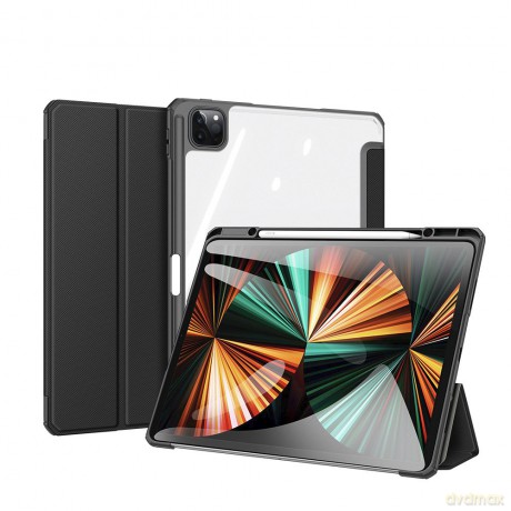 Dux Ducis Toby pancerne etui z klapką Smart Case do iPad Pro 12.9'' 2021 z uchwytem na Apple Pencil czarny