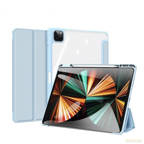 Dux Ducis Toby pancerne etui z klapką Smart Case do iPad Pro 12.9'' 2021 z uchwytem na Apple Pencil niebieski