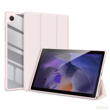 Dux Ducis Toby pancerne etui z klapką Smart Case do Samsung Galaxy Tab A8 10,5'' 2021 z uchwytem na rysik różowy