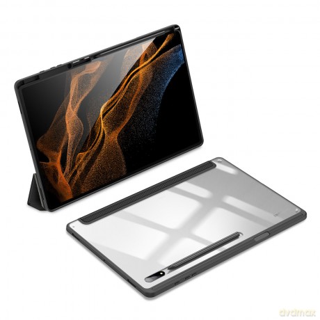 Dux Ducis Toby pancerne etui z klapką Smart Case do Samsung Galaxy Tab S8 Ultra z uchwytem na rysik czarny