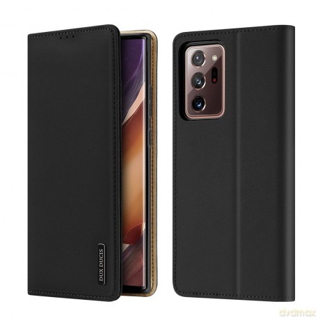 DUX DUCIS Wish skórzane etui pokrowiec ze skóry naturalnej Samsung Galaxy Note 20 czarny