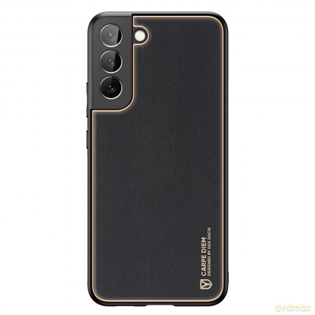 Dux Ducis Yolo eleganckie etui pokrowiec ze skóry ekologicznej Samsung Galaxy S22+ (S22 Plus) czarny