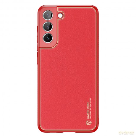 Dux Ducis Yolo eleganckie etui pokrowiec ze skóry ekologicznej Samsung Galaxy S22+ (S22 Plus) czerwony