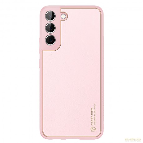 Dux Ducis Yolo eleganckie etui pokrowiec ze skóry ekologicznej Samsung Galaxy S22+ (S22 Plus) różowy