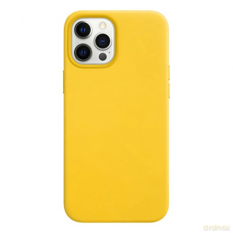 ECO Leather skórzane etui pokrowiec ze skóry ekologicznej iPhone 12 Pro Max złoty