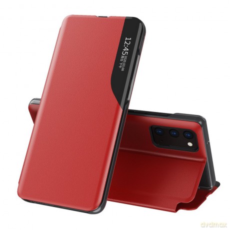 Eco Leather View Case elegancki futerał etui z klapką i funkcją podstawki Samsung Galaxy A32 4G czerwony