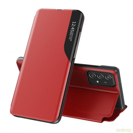 Eco Leather View Case elegancki futerał etui z klapką i funkcją podstawki Samsung Galaxy A33 5G czerwony