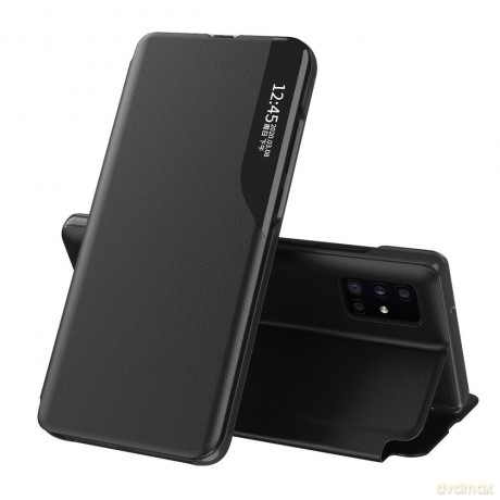 Eco Leather View Case elegancki futerał etui z klapką i funkcją podstawki Samsung Galaxy A51 czarny
