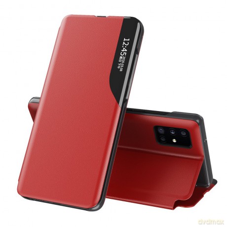Eco Leather View Case elegancki futerał etui z klapką i funkcją podstawki Samsung Galaxy A51 czerwony