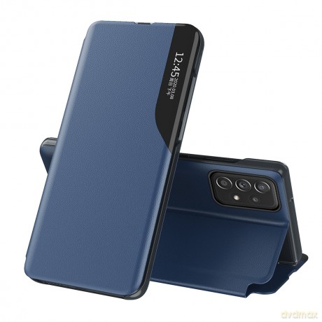 Eco Leather View Case elegancki futerał etui z klapką i funkcją podstawki Samsung Galaxy A53 5G niebieski